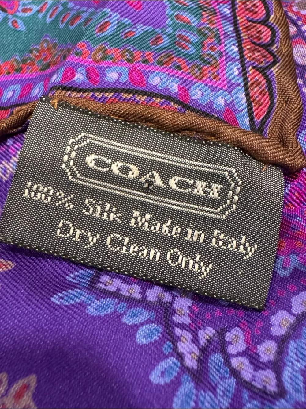 Coach smoke scarf clean